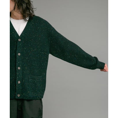 アーバンリサーチ サニーレーベル URBAN RESEARCH Sonny Label ウォッシャブルウール混ネップカーディガン （グリーン）｜詳細画像