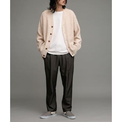 アーバンリサーチ サニーレーベル URBAN RESEARCH Sonny Label ウォッシャブルウール混ネップカーディガン （グリーン）｜詳細画像