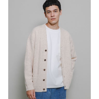 アーバンリサーチ サニーレーベル URBAN RESEARCH Sonny Label ウォッシャブルウール混ネップカーディガン （グリーン）｜詳細画像
