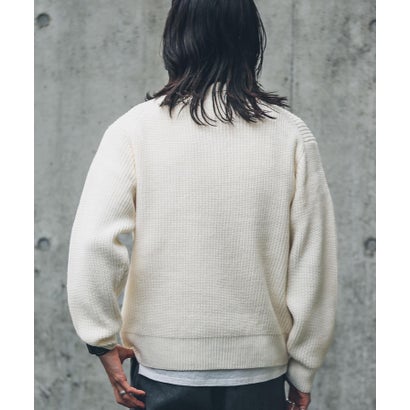 アーバンリサーチ サニーレーベル URBAN RESEARCH Sonny Label 『洗濯可』マシンウォッシャブルハーフZIPニットプルオーバー （グリーン）｜詳細画像