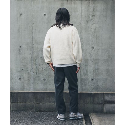 アーバンリサーチ サニーレーベル URBAN RESEARCH Sonny Label 『洗濯可』マシンウォッシャブルハーフZIPニットプルオーバー （グリーン）｜詳細画像