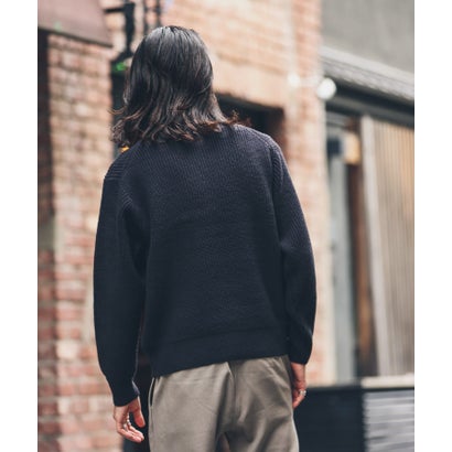 アーバンリサーチ サニーレーベル URBAN RESEARCH Sonny Label 『洗濯可』マシンウォッシャブルハーフZIPニットプルオーバー （グリーン）｜詳細画像