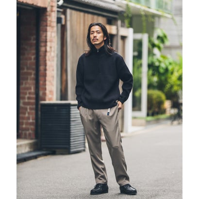 アーバンリサーチ サニーレーベル URBAN RESEARCH Sonny Label 『洗濯可』マシンウォッシャブルハーフZIPニットプルオーバー （グリーン）｜詳細画像