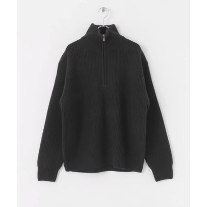 アーバンリサーチ サニーレーベル URBAN RESEARCH Sonny Label 『洗濯可』マシンウォッシャブルハーフZIPニットプルオーバー （グリーン）｜詳細画像