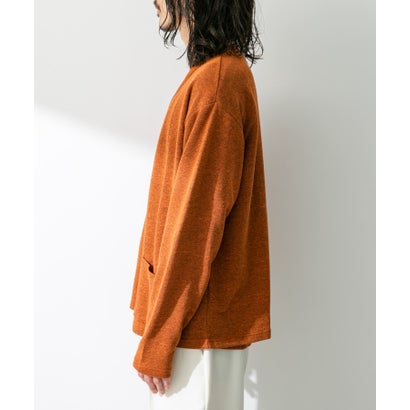 アーバンリサーチ サニーレーベル URBAN RESEARCH Sonny Label JAPAN MADE 裏毛カーディガン （オレンジ）｜詳細画像
