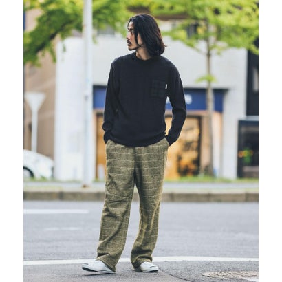 アーバンリサーチ サニーレーベル URBAN RESEARCH Sonny Label ハリスツイードポケット付ニットプルオーバー （オフホワイト）｜詳細画像