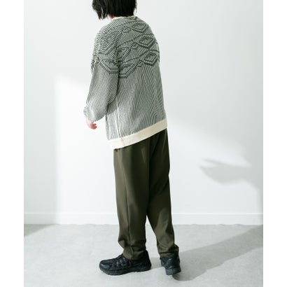 アーバンリサーチ サニーレーベル URBAN RESEARCH Sonny Label ジャガードクルーネックニットプルオーバー （イエロー）｜詳細画像