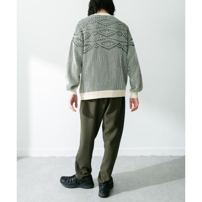 アーバンリサーチ サニーレーベル URBAN RESEARCH Sonny Label ジャガードクルーネックニットプルオーバー （イエロー）｜詳細画像