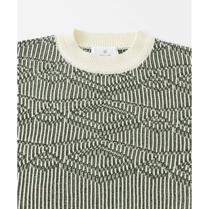 アーバンリサーチ サニーレーベル URBAN RESEARCH Sonny Label ジャガードクルーネックニットプルオーバー （イエロー）｜詳細画像