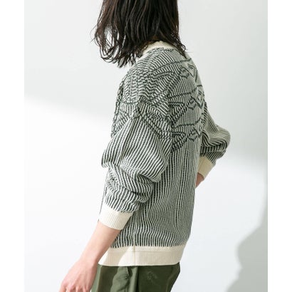 アーバンリサーチ サニーレーベル URBAN RESEARCH Sonny Label ジャガードクルーネックニットプルオーバー （イエロー）｜詳細画像