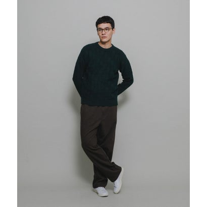 アーバンリサーチ サニーレーベル URBAN RESEARCH Sonny Label ブロック柄クルーネックニットプルオーバー （ライトグレー）｜詳細画像
