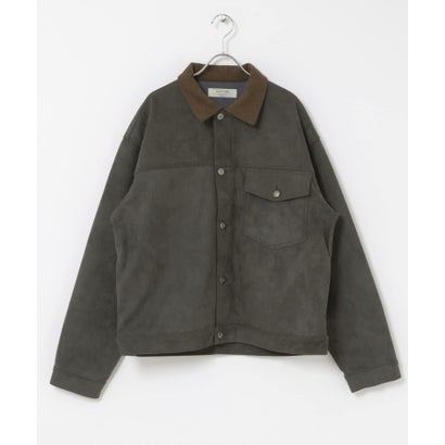 アーバンリサーチ サニーレーベル URBAN RESEARCH Sonny Label 襟切替スウェードタッチジャケット （ベージュ系その他）｜詳細画像