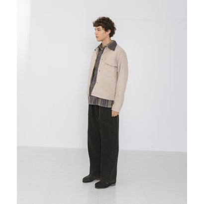 アーバンリサーチ サニーレーベル URBAN RESEARCH Sonny Label 襟切替スウェードタッチジャケット （ベージュ系その他）｜詳細画像