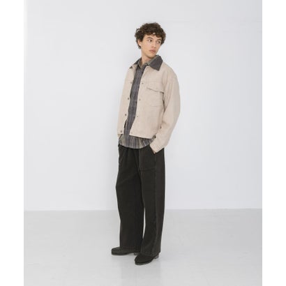アーバンリサーチ サニーレーベル URBAN RESEARCH Sonny Label 襟切替スウェードタッチジャケット （ベージュ系その他）｜詳細画像