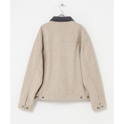 アーバンリサーチ サニーレーベル URBAN RESEARCH Sonny Label 襟切替スウェードタッチジャケット （ベージュ系その他）｜詳細画像