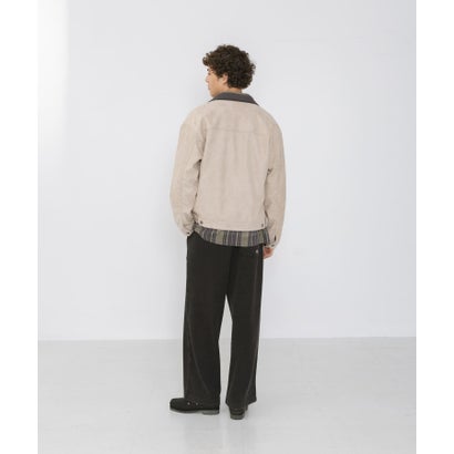 アーバンリサーチ サニーレーベル URBAN RESEARCH Sonny Label 襟切替スウェードタッチジャケット （チャコールグレー）｜詳細画像