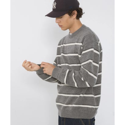 アーバンリサーチ サニーレーベル URBAN RESEARCH Sonny Label ウール混マルチボーダーニットプルオーバー （ブルー）｜詳細画像
