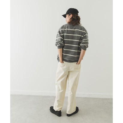 アーバンリサーチ サニーレーベル URBAN RESEARCH Sonny Label ウール混マルチボーダーニットプルオーバー （グレー）｜詳細画像