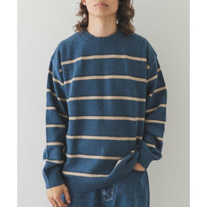 アーバンリサーチ サニーレーベル URBAN RESEARCH Sonny Label ウール混マルチボーダーニットプルオーバー （グレー）｜詳細画像