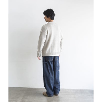 アーバンリサーチ サニーレーベル URBAN RESEARCH Sonny Label ウール混クルーネックニットプルオーバー （オートミール）｜詳細画像