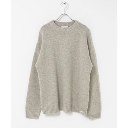 アーバンリサーチ サニーレーベル URBAN RESEARCH Sonny Label ウール混クルーネックニットプルオーバー （オートミール）｜詳細画像