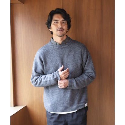 アーバンリサーチ サニーレーベル URBAN RESEARCH Sonny Label ウール混クルーネックニットプルオーバー （オートミール）｜詳細画像
