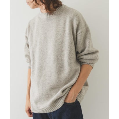 アーバンリサーチ サニーレーベル URBAN RESEARCH Sonny Label ウール混クルーネックニットプルオーバー （レッド）｜詳細画像