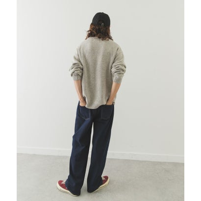 アーバンリサーチ サニーレーベル URBAN RESEARCH Sonny Label ウール混クルーネックニットプルオーバー （ブラウン）｜詳細画像