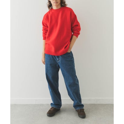 アーバンリサーチ サニーレーベル URBAN RESEARCH Sonny Label ウール混クルーネックニットプルオーバー （ブラウン）｜詳細画像