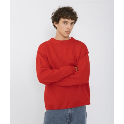 アーバンリサーチ サニーレーベル URBAN RESEARCH Sonny Label ウール混クルーネックニットプルオーバー （チャコールグレー）｜詳細画像