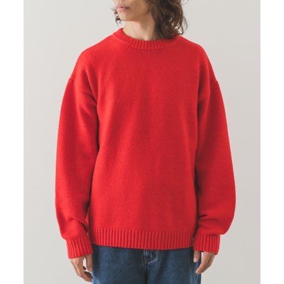 アーバンリサーチ サニーレーベル URBAN RESEARCH Sonny Label ウール混クルーネックニットプルオーバー （チャコールグレー）｜詳細画像