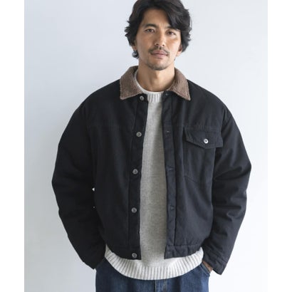 アーバンリサーチ サニーレーベル URBAN RESEARCH Sonny Label ボア切替ダックショートジャケット （ネイビー）｜詳細画像