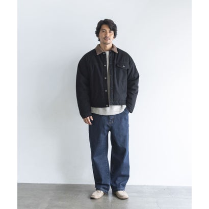 アーバンリサーチ サニーレーベル URBAN RESEARCH Sonny Label ボア切替ダックショートジャケット （ネイビー）｜詳細画像
