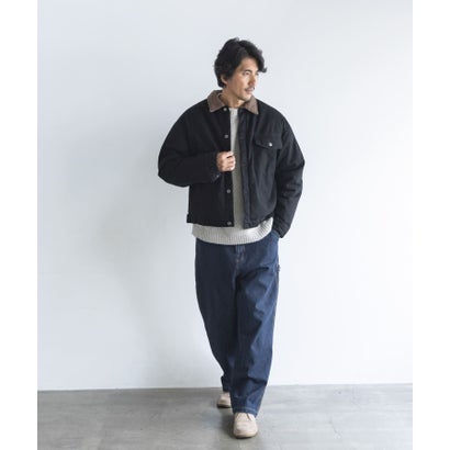 アーバンリサーチ サニーレーベル URBAN RESEARCH Sonny Label ボア切替ダックショートジャケット （ネイビー）｜詳細画像