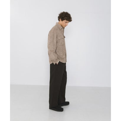アーバンリサーチ サニーレーベル URBAN RESEARCH Sonny Label フェイクスウェードロングスリーブシャツ （ベージュ系その他）｜詳細画像