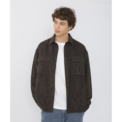 アーバンリサーチ サニーレーベル URBAN RESEARCH Sonny Label フェイクスウェードロングスリーブシャツ （ベージュ系その他）｜詳細画像