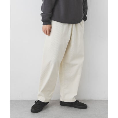 アーバンリサーチ サニーレーベル URBAN RESEARCH Sonny Label コーデュロイワイドテーパードパンツ （チャコールグレー）｜詳細画像