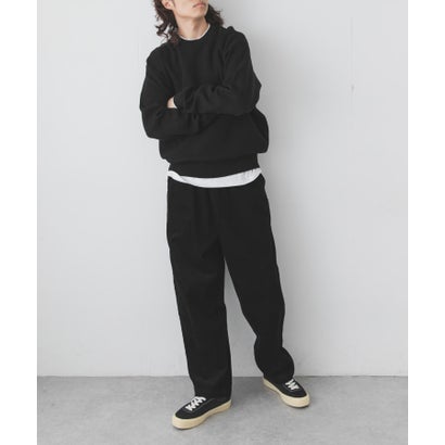 アーバンリサーチ サニーレーベル URBAN RESEARCH Sonny Label コーデュロイワイドテーパードパンツ （ブラック）｜詳細画像