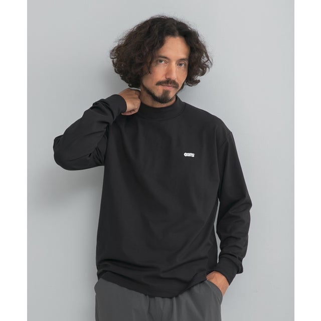 OOPS モックネックロンTシャツ （ブラック）