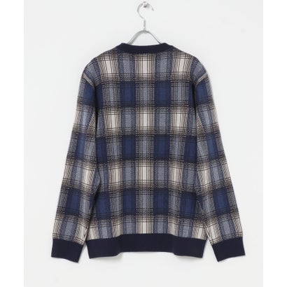アーバンリサーチ サニーレーベル URBAN RESEARCH Sonny Label OOPS オンブレチェックニット （チャコールグレー）｜詳細画像