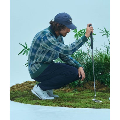 アーバンリサーチ サニーレーベル URBAN RESEARCH Sonny Label OOPS オンブレチェックニット （チャコールグレー）｜詳細画像
