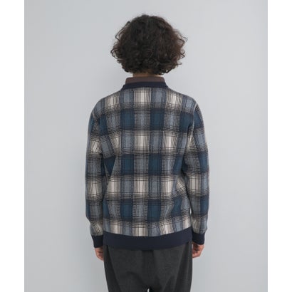 アーバンリサーチ サニーレーベル URBAN RESEARCH Sonny Label OOPS オンブレチェックニット （チャコールグレー）｜詳細画像