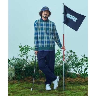 アーバンリサーチ サニーレーベル URBAN RESEARCH Sonny Label OOPS オンブレチェックニット （ブルー）｜詳細画像