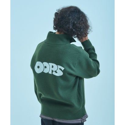 アーバンリサーチ サニーレーベル URBAN RESEARCH Sonny Label OOPS バックビッグロゴニット （ブラック）｜詳細画像