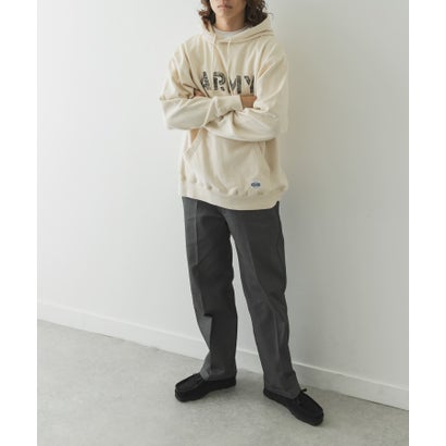 ARMY TWILL Sweat Hoodie print （グレー）｜詳細画像
