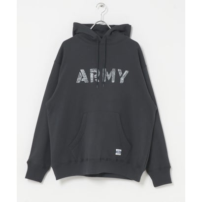 アーバンリサーチ サニーレーベル URBAN RESEARCH Sonny Label ARMY TWILL Sweat Hoodie print （グレー）｜詳細画像