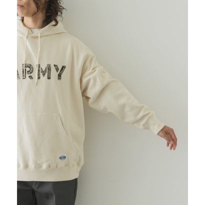 ARMY TWILL Sweat Hoodie print （チャコールグレー）｜詳細画像