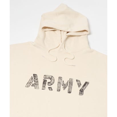 ARMY TWILL Sweat Hoodie print （チャコールグレー）｜詳細画像