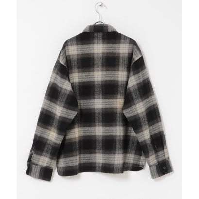 アーバンリサーチ サニーレーベル URBAN RESEARCH Sonny Label 起毛チェックレギュラーカラーシャツ （ブラック）｜詳細画像