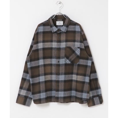アーバンリサーチ サニーレーベル URBAN RESEARCH Sonny Label 起毛チェックレギュラーカラーシャツ （レッド）｜詳細画像